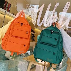 Waterproof Solid Color Backpack